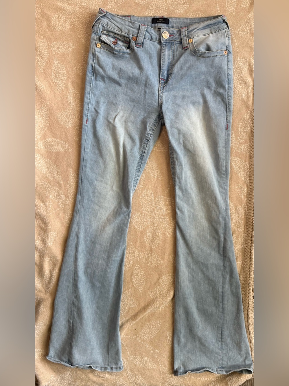 True Religion Joey mid rise Light Blue Flared Women's Jeans